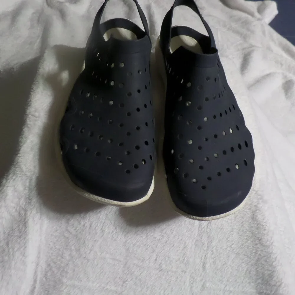 Crocs Men’s Swiftwater Deck Clog Mule Blue Slip On Sandals -Size 8 (M)